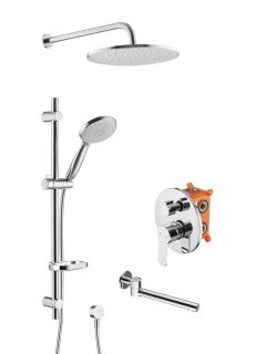 Душевой комплект Swedbe Platta 5542 хром